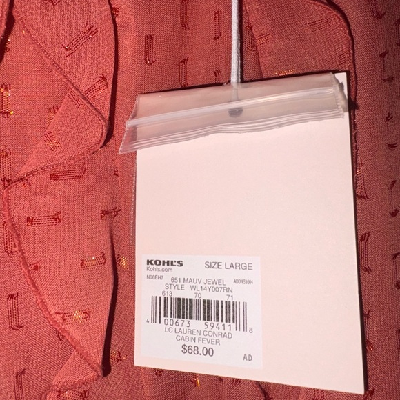 Lauren Conrad Coral Ruffle Blouse - Picture 6 of 6